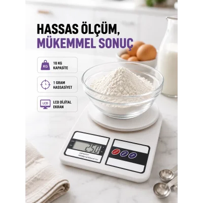 BUĞZ Taşınabilir Dijital Terazi – Çift Ölçü Birimi Destekli