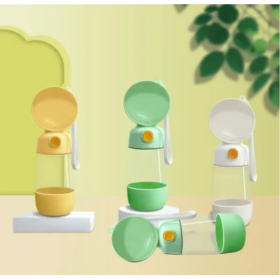 BUĞZ Taşınabilir Evcil Hayvan Mama Hazneli Su Matarası