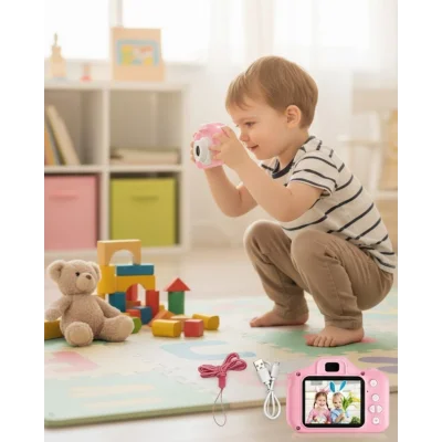 BUĞZ Taşınabilir HD Dijital Kamera Video Kayıt Fotoğraf Çekim USB Bağlantılı Şarjlı