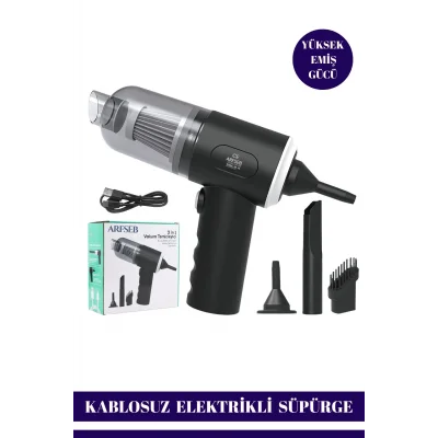  Taşınabilir Kablosuz Elektrikli El Süpürgesi- Ev, Ofis, Araba ,Klavye Temizliği İçin İdeal