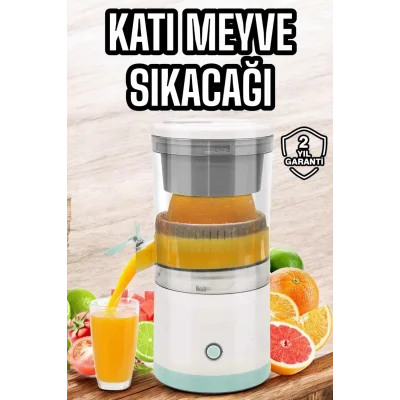  Taşınabilir Kablosuz Taşınabilir Şarjlı Narenciye Sıkacağı Portakal Meyve Sıkacağı Çift Bıçaklı