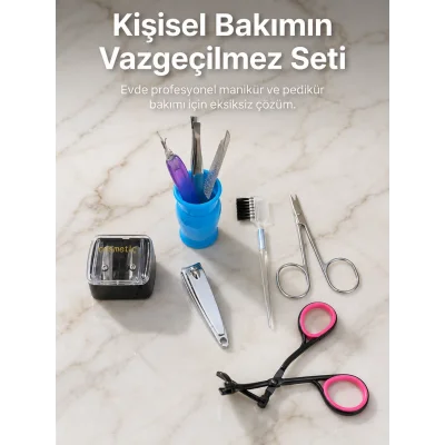 BUĞZ Taşınabilir Manikür Bakım Seti Günlük El Ayak ve Kaş Bakım Kiti