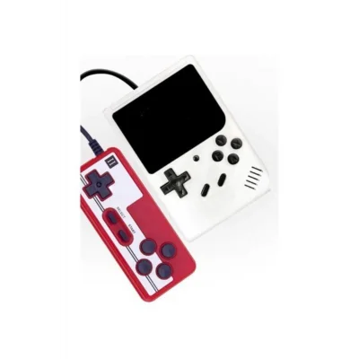 BUĞZ Taşınabilir mini atari oyun konsolu 400 oyunlu beyaz bluetooth özelliği yok - Elektronik