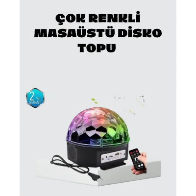 BUĞZ Taşınabilir Mini Disko Topu Lamba – Müzikle Senkronize Işık Efekti ve Parti Atmosferi