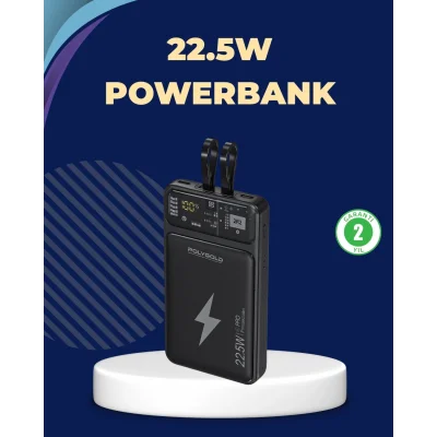 BUĞZ Taşınabilir Powerbank 22.5W Hızlı Şarj Destekli