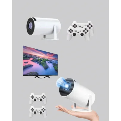 BUĞZ Taşınabilir Projeksiyon Cihazı 4K Destekli Wi-Fi Kablosuz Ekran Yansıtma - Lisinya