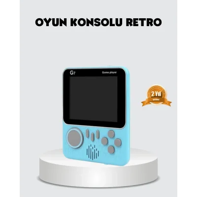 BUĞZ Taşınabilir Retro Oyun Konsolu – 3.5 İnç LCD, 666 Klasik Oyun, TV Destekli