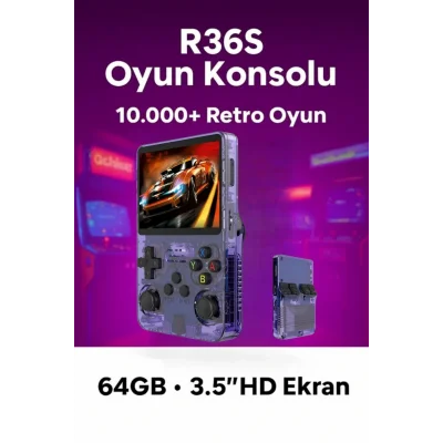 BUĞZ Taşınabilir Retro Oyun Konsolu - 3.5 IPS Ekran, 21.000 Oyun ve ArkOS İşletim Sistemi