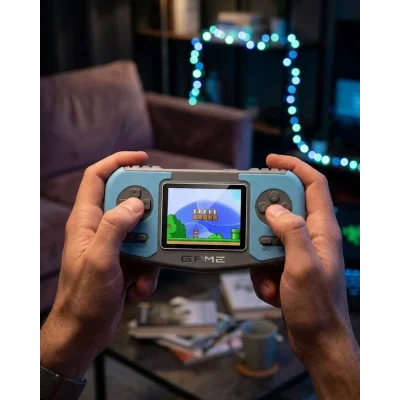 BUĞZ Taşınabilir Retro Oyun Konsolu Dahili Oyunlar TV Bağlantılı Şarjlı El Tipi Oyun Cihazı