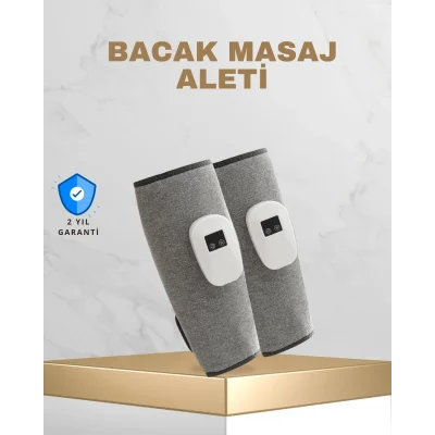 BUĞZ Taşınabilir Şarjlı Baldır Masaj Aleti – 3 Kademeli Isı ve Basınç Ayarı, Titreşim Fonksiyonlu