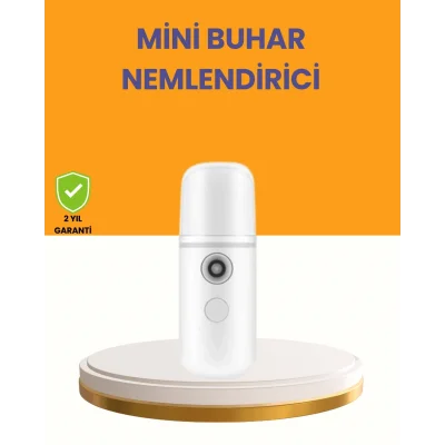 BUĞZ Taşınabilir Şarjlı Buhar Nemlendirici – Kablosuz Akıllı Pro Teknolojili Mini Cilt ve Ortam Nemlendirici