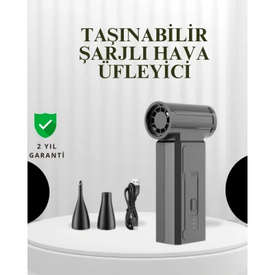  Taşınabilir Şarjlı Güçlü Hava Üfleme Aleti Çok Yönlü Kullanım