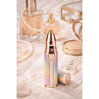 BUĞZ Taşınabilir Şarjlı Yüz Tüy Alma Aleti, Tahriş Etmeyen Hassas Başlık ve Lüks Gövde