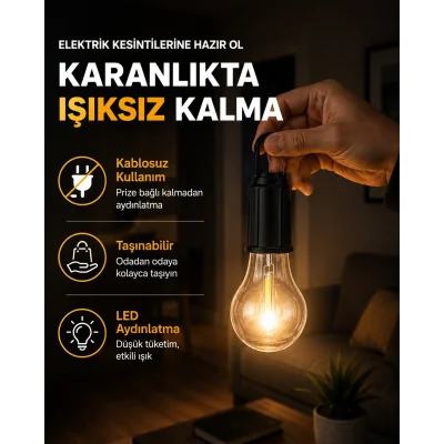 BUĞZ Taşınabilir Sıcak Işık Yayan Kamp Lambası