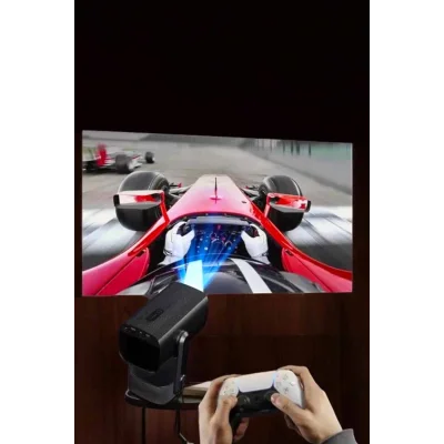 BUĞZ Taşınabilir Sinema Oyun Projektörü Akıllı Projeksiyon Android 11 - BUĞZ