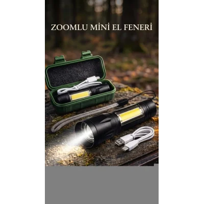 BUĞZ Taşınabilir Su Geçirmez El Feneri Uzun Pil Ömrü