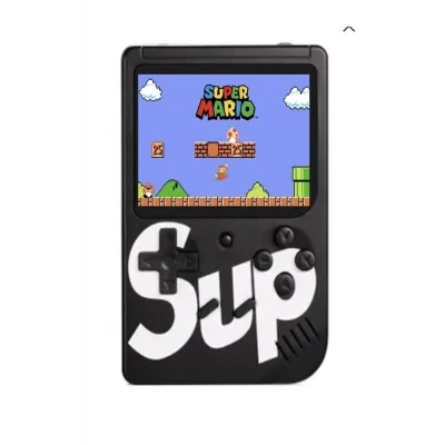 BUĞZ Taşınabilir video oyun konsolu 3 inç ekran 400 yüklü oyunlu mini atari siyah 2 oyunculu