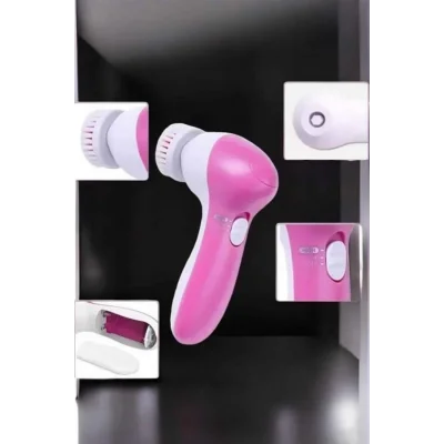  Taşınabilir Yüz Temizleme Cihazı Masaj, Peeling, Temizlik 5 Başlıklı