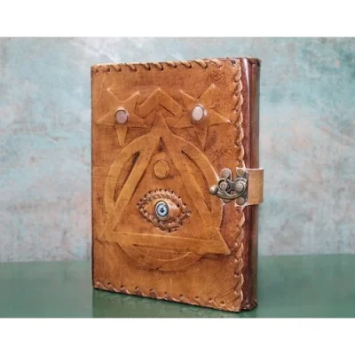  Taşlı Deri Defter Model 1