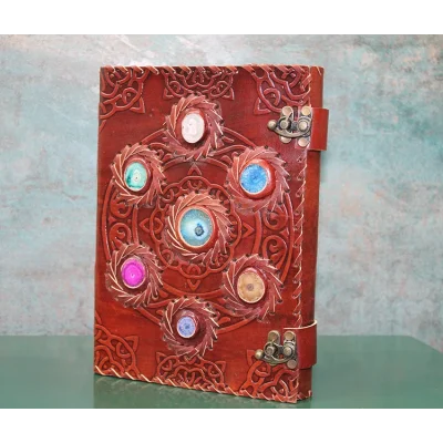 BUĞZ Taşlı Deri Defter Model 12