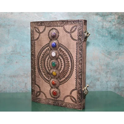 BUĞZ Taşlı Deri Defter Model 13