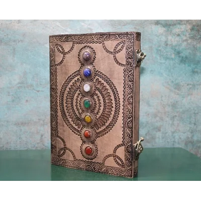 BUĞZ Taşlı Deri Defter Model 13