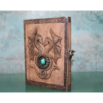 BUĞZ Taşlı Deri Defter Model 8