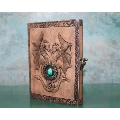  Taşlı Deri Defter Model 8