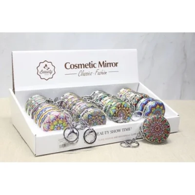  Taşlı El Aynası Anahtarlık Model 6