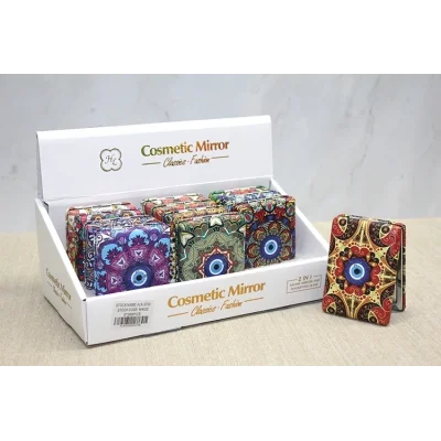 BUĞZ Taşlı El Aynası Dikdörtgen Kalın Model 2