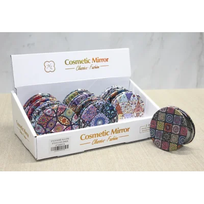 BUĞZ Taşlı El Aynası Yuvarlak İnce Model 1