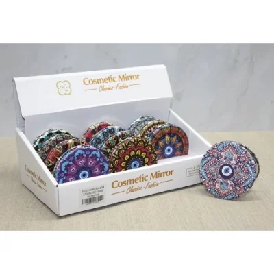  Taşlı El Aynası Yuvarlak İnce Model 5