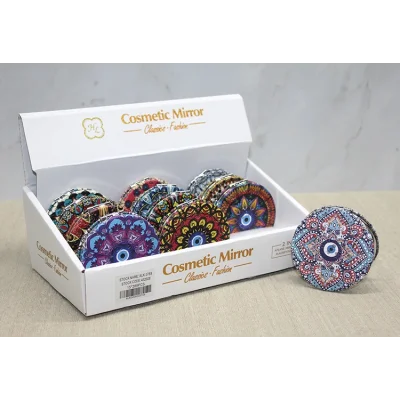 BUĞZ Taşlı El Aynası Yuvarlak İnce Model 5