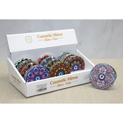 BUĞZ Taşlı El Aynası Yuvarlak İnce Model 5