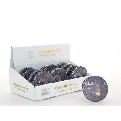 BUĞZ Taşlı İstanbul Tasarımı El Aynası İnce Alk2480