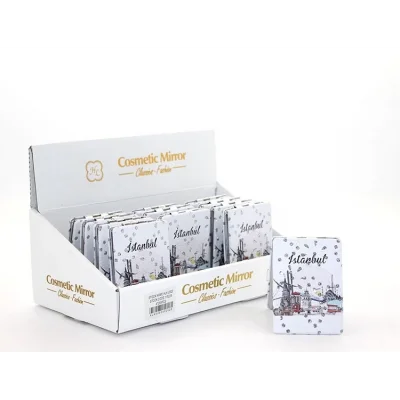 BUĞZ Taşlı İstanbul Tasarımı El Aynası İnce Alk2620