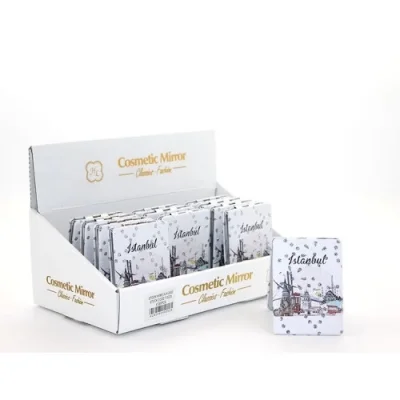  Taşlı İstanbul Tasarımı El Aynası İnce Model 13