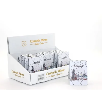 BUĞZ Taşlı İstanbul Tasarımı El Aynası İnce Model 13