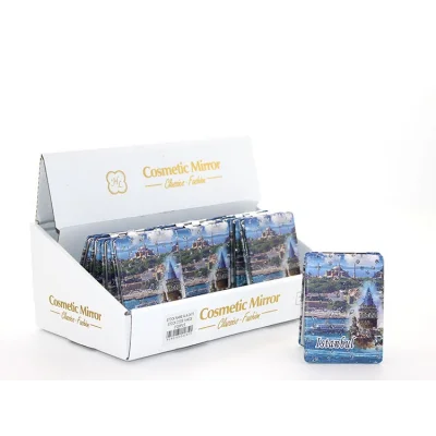 BUĞZ Taşlı İstanbul Tasarımı El Aynası İnce Model 17