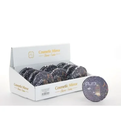  Taşlı İstanbul Tasarımı El Aynası İnce Model 22