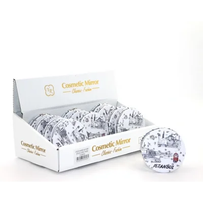 BUĞZ Taşlı İstanbul Tasarımı El Aynası İnce Model 23