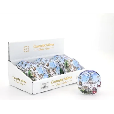 BUĞZ Taşlı İstanbul Tasarımı El Aynası Kalın Alk2492