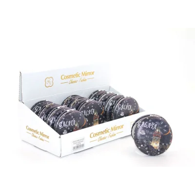 BUĞZ Taşlı İstanbul Tasarımı El Aynası Kalın Model 6