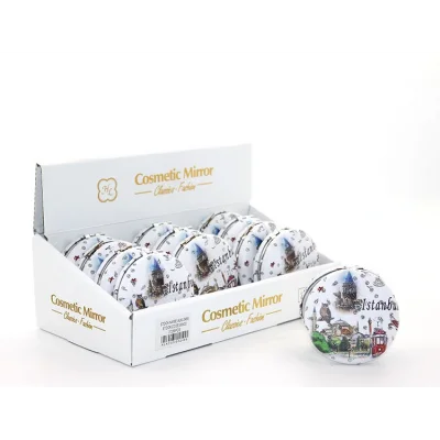 BUĞZ Taşlı İstanbul Tasarımı El Aynası Kalın Model 8