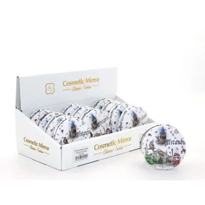 BUĞZ Taşlı İstanbul Tasarımı El Aynası Kalın Model 8