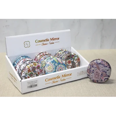 BUĞZ Taşlı Yuvarlak El Aynası Kalın Model 2