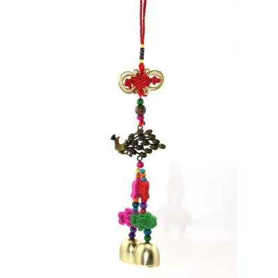 BUĞZ Tavuskuşu Renkli Rüzgar Çanı Alk2845