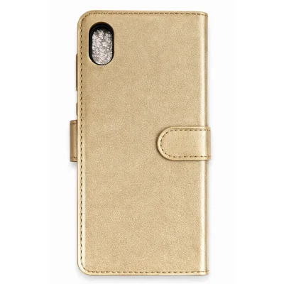 BUĞZ Tcl L7  Trend S Plus Kapaklı Kılıf - Gold