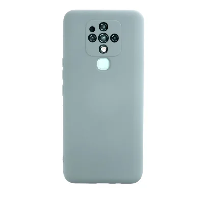 BUĞZ Tecno Camon 16 Kılıf Nano İçi Kadife Silikon - Buz Mavisi