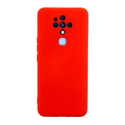 BUĞZ Tecno Camon 16 Kılıf Nano İçi Kadife Silikon - Kırmızı